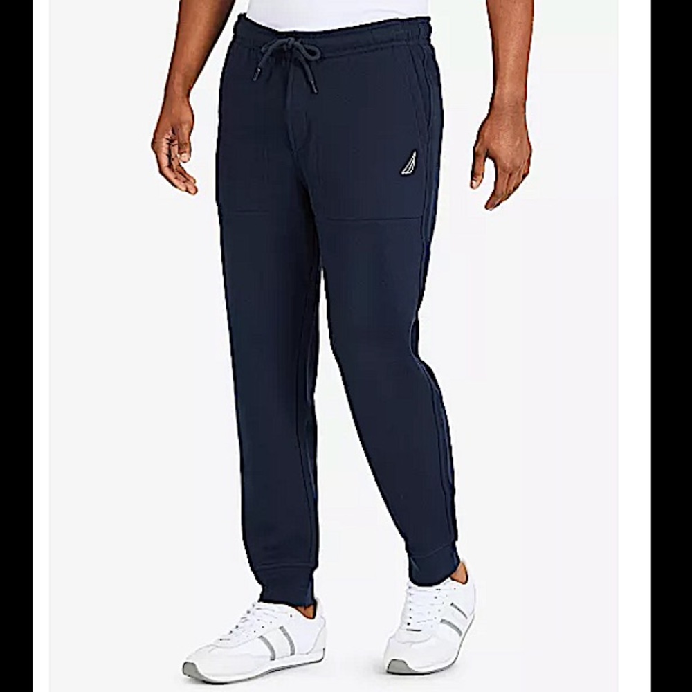 MENS Nautica Classic-Fit Anchor Jogger Pants in Navy Blue!